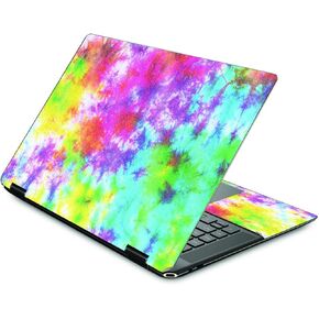 MightySkins Glossy Glitter Skin Compatible with HP Spectre X360 16" (2022) - Tie Dye Splatter | Protective, Durable High-Gloss Glitter Finish | Easy to Apply and Change Styles | Made in The USA