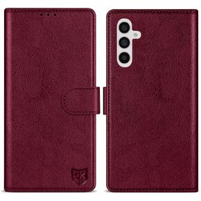 ZZXX for Samsung Galaxy A35 Wallet Case with [RFID Blocking] Card Slot Kickstand Magnetic Closure Leather Flip Fold Protective Phone Case for Samsung Galaxy A35 Case Wallet(Black-6.6 inch)