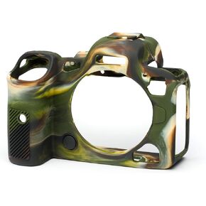 easyCover Camera Case Silicone Protection Compatible for Canon R5 / R6 / R6 Mark II (Camouflage)