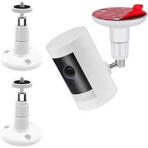 2 Pack Wall Mount Kit, VHB Adhesive or Screw, No Drill, Compatible with Arlo, Eufy Cam, Plug-in Ring & HD Security Camera, Stick & Up Cam Battery, Wyze Cam, Universal Indoor Outdoor Bracket