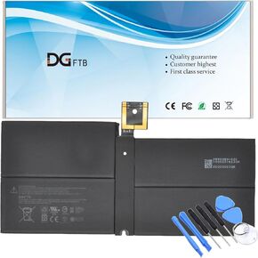 G3HTA038H DYNM02 Battery Replacement for Microsoft Surface Pro 5th (Model 1796, 2017) / Surface Pro 6(Model 1807/1809/1796, 2018) 12.3" 2-in-1 Core i5 i7 m3 FJU-00001 FKJ/FKG-00001 7.57V 45Wh/5940mAh
