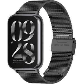 MIJOBS Xiaomi Redmi Watch 4 / Xiaomi Smart Band 8 Pro حزام بديل معدني، طول قابل للتعديل مرن للجنسين متوافق مع Xiaomi Redmi Watch 4 in Kuwait