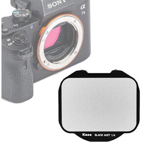 Kase Clip-in Black Mist 1/4 Diffusion Filter for Sony Mirrorless Full Frame Camera A7III A7IV A7RIV A7C, Mist Dream Cinematic Effect Filter for Video/Vlog/Portrait Photography