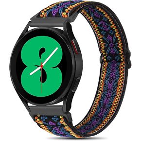 Wanme Elastic Bands for Samsung Galaxy Watch Active 2 40mm 44mm / Galaxy Watch 42mm / Watch 3 41mm Band, 20mm Adjustable Soft Stretch Wristband for Samsung Galaxy Watch 4/Active 2