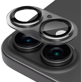 CloudValley for iPhone 16 /iPhone 16 plus Camera Lens Protector [with Tranparent Full Coverage Base], [AR+AF 98% Transmittance] Anti-Scratch Tempered Glass Cover, HD Clear Screen Protective,Silver
