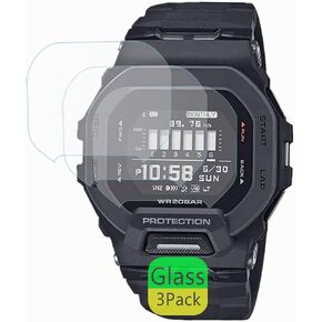 متوافق مع واقي شاشة ساعة Casio G-SHOCK GBD200 (3 عبوات) لفيلم الزجاج المقسى GBD-200-1JF بحواف مستديرة 2.5D مضادة للخدش in Kuwait