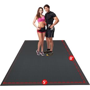 Vivitory Extra Large Yoga Mat for Home Workout 6'x4'x7mm, Large Exercise Mat, Ultra Durable, Non-Slip, Workout Mat for Instant Home Gym Flooring, Gym Mats for Cardio, Weightlifting, Jump Rope, MMA,