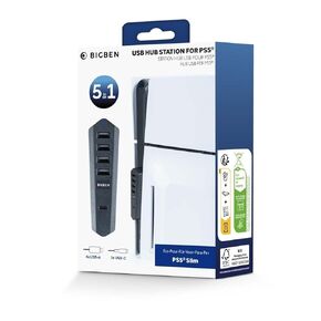Nacon Bigben USB Hub with 5 Ports For PS5 Slim Consoles