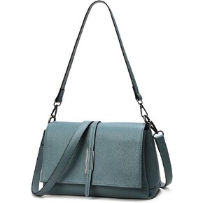 Women Small Genuine Leather Shoulder Bag Soft Crossbody Purse for Lady Handbag