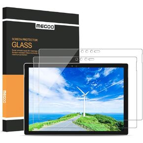 Megoo [عبوتان] واقي شاشة من الزجاج المقوى لجهاز Surface Pro 6/5/4 (2016-2019)، شفاف عالي الدقة/لمس ناعم/مقاوم للخدش، متوافق مع Microsoft Surface Pro 2016-2018، وليس لـ Pro 7 (2019-2020) in Kuwait