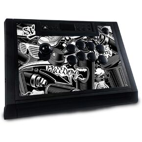 Gaming Skin Compatible with Hori Fighting Stick Alpha (PS5, PS4, PC) - Blue Meanies - Premium 3M Vinyl Protective Wrap Decal Cover - Easy to Apply | Crafted in The USA by MightySkins