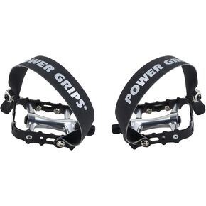 مجموعة حزام/دواسة عالية الأداء تم تجميعها مسبقًا من Power Grips، باللون الأسود