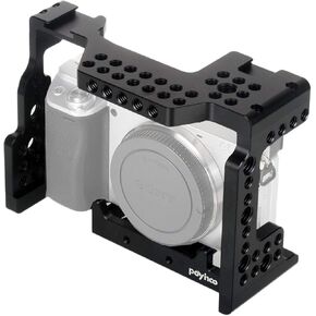 Camera Cage for Sony A7II/A7III/A7SII/A7M3/A7RII/A7RIII with Cold Shoe Mount Camera Kit Rig A7iii Accessories