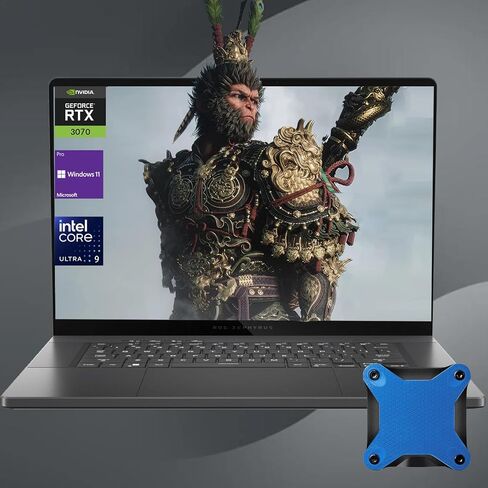 ASUS ROG Zephyrus Intel Ultra 9 RTX 4070 Ultimate Gaming Laptop, 16" WQXGA 2560 x 1600 240Hz, Intel Ultra 9 185H, NVIDIA GeForce RTX 4070, 16GB RAM, 2TB SSD, with A-Data 512 External SSD Bundle in Saudi Arabia