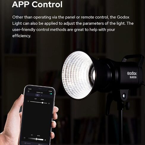 Godox SL60 SL60IID SL60II-D 70W Led Video Light 8FX Effects CRI≥96 TLCI≥97 2.4GHz Wireless/Bluetooth Control for Cinematography, Broadcasting, YouTube, Wedding, Outdoor Shooting, etc(Upgraded SL60W) in Saudi Arabia