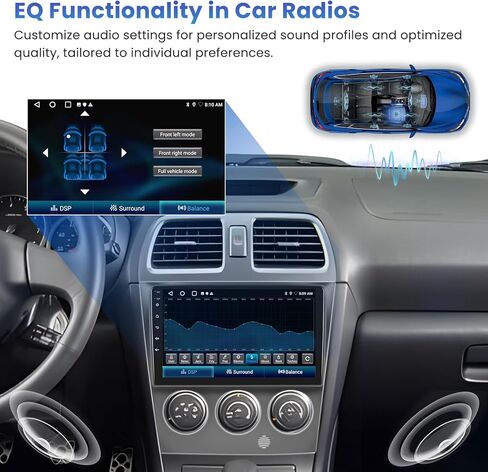 2G+32G Inefala لـ Subaru Impreza WRX STI 2003-2006 Android 13 مجموعة ستيريو مع Carplay اللاسلكي وAndroid Auto، راديو بشاشة لمس عالية الدقة 9 بوصة مع GPS WiFi BT EQ 28UI USB Mic كاميرا احتياطية in Kuwait
