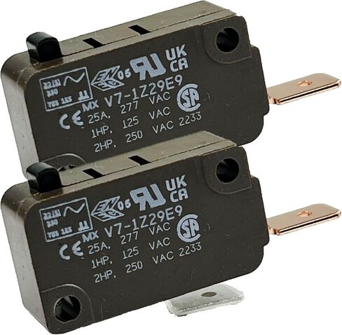 Honeywell Micro Switch Premium Basic / Snap Action Switch 25A @ 250VAC V7-1Z29E9, ( Pack of 2) in Saudi Arabia