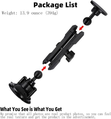 حامل هاتف مغناطيسي فائق مع ذراع طويل بمقبس مزدوج لسلسلة MagSafe iPhone 15 14 13 12، حامل هاتف للسيارة مزود بكأس شفط يدور 360 درجة للزجاج الأمامي للسيارة in Kuwait