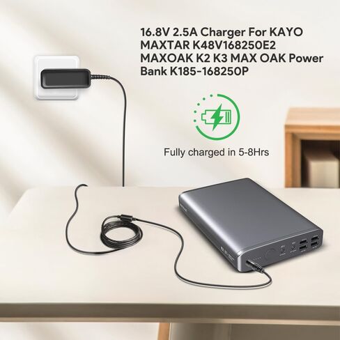 TAIFU 16.8V استبدال محول التيار المتردد لـ MAXOAK K2 K3 MAX OAK Power Bank K185-168250P K1B5168250P Intal IN1262500 KAYO MAXTAR K48V168250E2 36000mAh 50000mAh شاحن بطارية إمداد الطاقة in Kuwait