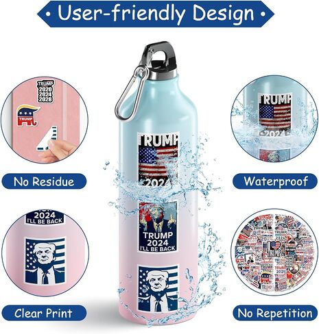 100 Pcs 2024 Stickers for Adults, Vinyl Waterproof Stickers for Waterbottle Laptop Car Bumper Phone Case Hard Hat, Cool Decal Party Favor Gift in Saudi Arabia