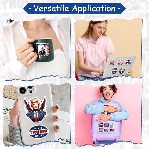 100 Pcs 2024 Stickers for Adults, Vinyl Waterproof Stickers for Waterbottle Laptop Car Bumper Phone Case Hard Hat, Cool Decal Party Favor Gift in Saudi Arabia