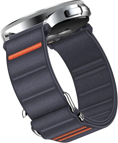 Suitisbest S-Hook Sport Band Compatible with Samsung Galaxy Watch 6 5 4 7 FE Band, Watch 6/4 Classic, Watch 5 Pro, Durable and Adjustable Nylon Loop Strap for Galaxy Active1/Active2 in Kuwait