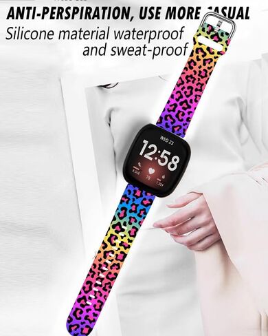 Sport Band Compatible with Versa 4/Versa 3/Sense 2/Sense for Women Men,Elastic Replacement Wristbands Strap for Versa 4/Versa 3/Sense 2 Smart Watch in Saudi Arabia