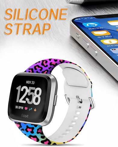 Sport Band Compatible with Versa 4/Versa 3/Sense 2/Sense for Women Men,Elastic Replacement Wristbands Strap for Versa 4/Versa 3/Sense 2 Smart Watch in Saudi Arabia