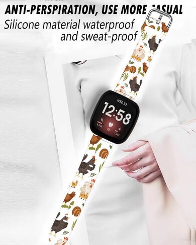 Sport Band Compatible with Versa 4/Versa 3/Sense 2/Sense for Women Men,Elastic Replacement Wristbands Strap for Versa 4/Versa 3/Sense 2 Smart Watch in Saudi Arabia