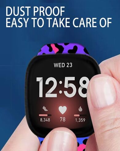 Sport Band Compatible with Versa 4/Versa 3/Sense 2/Sense for Women Men,Elastic Replacement Wristbands Strap for Versa 4/Versa 3/Sense 2 Smart Watch in Saudi Arabia
