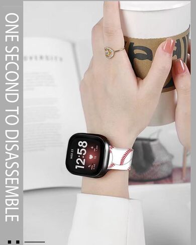 سوار رياضي متوافق مع Versa 4/Versa 3/Sense 2/Sense للنساء والرجال، حزام معصم بديل مرن للساعة الذكية Versa 4/Versa 3/Sense 2 in Kuwait