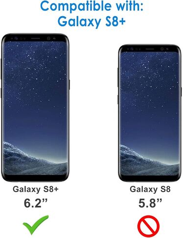 حافظة JETech رفيعة لهاتف Samsung Galaxy S8 Plus S8+، غطاء هاتف رفيع ممتص للصدمات وتصميم من ألياف الكربون (أسود) in Saudi Arabia