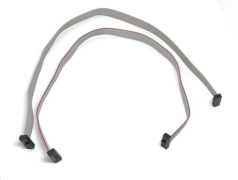2-Pack 20cm 7.8 Inches 1.27mm 10P 2x5 F/F Mini Female to Female IDC Connector on 0.635mm Pitch 10 Conductors 20 cm Flat Ribbon Cable in Saudi Arabia