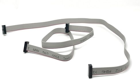 2-Pack 20cm 7.8 Inches 1.27mm 10P 2x5 F/F Mini Female to Female IDC Connector on 0.635mm Pitch 10 Conductors 20 cm Flat Ribbon Cable in Saudi Arabia