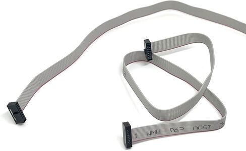 2-Pack 20cm 7.8 Inches 1.27mm 10P 2x5 F/F Mini Female to Female IDC Connector on 0.635mm Pitch 10 Conductors 20 cm Flat Ribbon Cable in Saudi Arabia