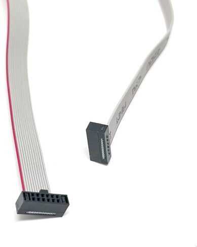 2-Pack 20cm 7.8 Inches 1.27mm 10P 2x5 F/F Mini Female to Female IDC Connector on 0.635mm Pitch 10 Conductors 20 cm Flat Ribbon Cable in Saudi Arabia