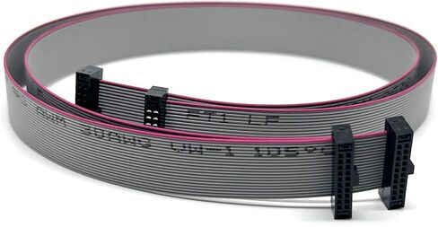 2-Pack 20cm 7.8 Inches 1.27mm 10P 2x5 F/F Mini Female to Female IDC Connector on 0.635mm Pitch 10 Conductors 20 cm Flat Ribbon Cable in Saudi Arabia