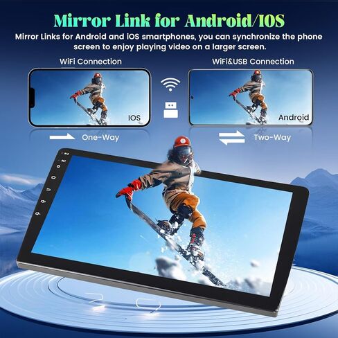 Roinvou 2+32G Android Car Stereo for Hyundai Elantra 2007-2010, 9" Touchscreen in-Dash GPS Navigation with Wireless CarPlay Android Auto Mirror Link WiFi Bluetooth FM RDS Radio Backup Camera in Saudi Arabia