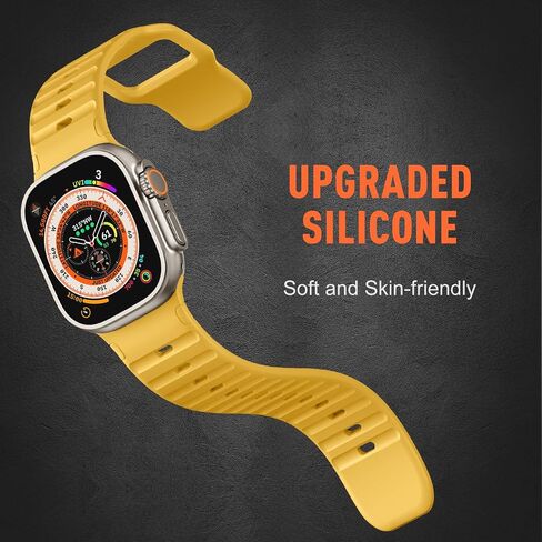 R-Lite Fit 3 عبوات رياضية متوافقة مع Apple Watch Ultra 2 Band 49mm 45mm 44mm 42mm للرجال، حزام بديل من السيليكون الناعم لسلسلة iWatch Series Ultra SE 9 8 7 6 5 4 3 2 1 in Saudi Arabia