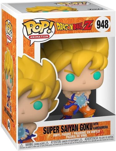 Funko POP Animation: Dragon Ball Z - SS Goku with Kamehameha Wave Multicolor, 3.75 inches in Saudi Arabia