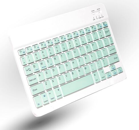 Ares Ultra-Slim Wireless Bluetooth Keyboard | Compatible with Computer Desktop iOS Android Laptop Smart TV and Windows 11/10/8 (Mint) in Saudi Arabia