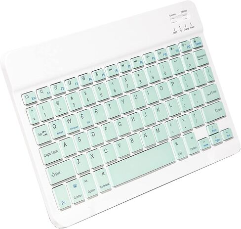 Ares Ultra-Slim Wireless Bluetooth Keyboard | Compatible with Computer Desktop iOS Android Laptop Smart TV and Windows 11/10/8 (Mint) in Saudi Arabia