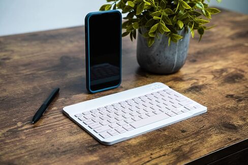 Ares Ultra-Slim Wireless Bluetooth Keyboard | Compatible with Computer Desktop iOS Android Laptop Smart TV and Windows 11/10/8 (Mint) in Saudi Arabia
