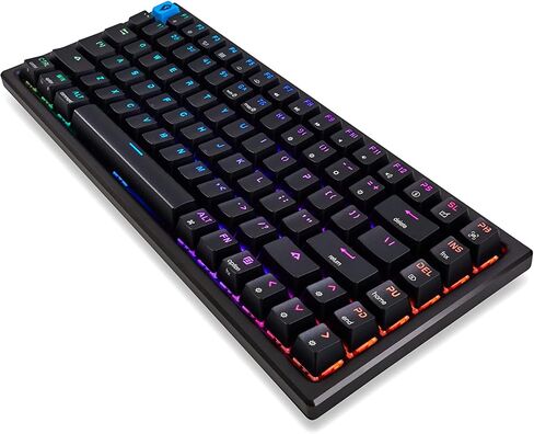 Glacier GK84 Arctic 75% Wired Detachable USB-C Mechanical Keyboard Hot Swap with Aluminum Frame and ABS Keycaps (Black) in Saudi Arabia