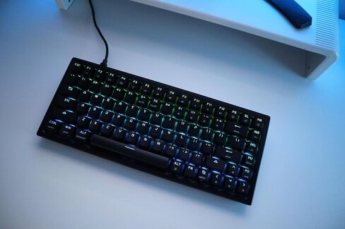 Glacier GK84 Arctic 75% Wired Detachable USB-C Mechanical Keyboard Hot Swap with Aluminum Frame and ABS Keycaps (Black) in Saudi Arabia