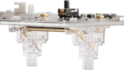 مثبتات لوحة المفاتيح الميكانيكية PCB جبل المسمار في المثبتات الأسلاك المطلية بالذهب 2u 6.25u 7u المسافة مثبت سموكي شفافة مع ملصقات منصات طعنات (4 * 2u 1 * 6.25u 1 * 7u، سموكي) in Kuwait