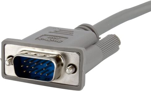 StarTech.com كابل VGA إلى VGA بطول 6 أقدام (1.8 متر) - كابل VGA HD15 - دقة 800 × 600 - ذكر/ذكر - كابل شاشة VGA (MXT101MM)، رمادي in Saudi Arabia