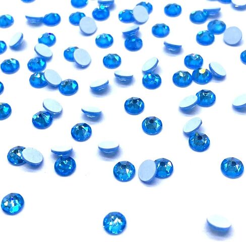 144 pcs Electric Neon Colors Swarovski New 2088 Xirius 12ss Flat Backs Rhinestones Nail Arts 3mm ss12 (Electric Green) in Saudi Arabia