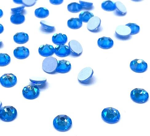 144 pcs Electric Neon Colors Swarovski New 2088 Xirius 12ss Flat Backs Rhinestones Nail Arts 3mm ss12 (Electric Green) in Saudi Arabia