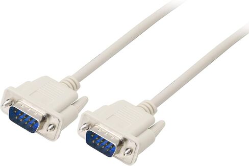 4.5 Feet DB9 RS232 Serial Null Modem Cable Male to Male DB9 Extension Cable 2-3 Cross Cable YOUCHENG for Computers, Printers, Scanners in Saudi Arabia